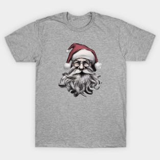 Santa Claus wearing Christmas Hat T-Shirt